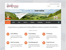 Tablet Screenshot of mortonsmailing.com